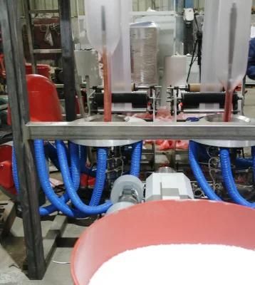 High Output Double Die Head T-Shirt Plastic Film Blowing Machine