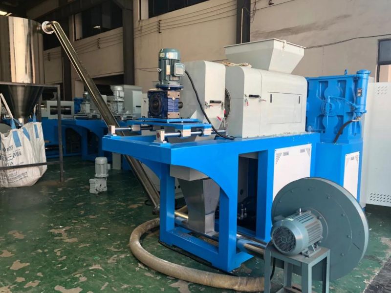 Plastic PE PP Film Bags Squeezer Granulating Recycling Machine