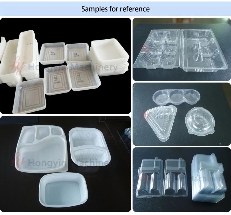 Automatic Plastic Plastic Insert Trays Clamshell Trays Thermoformed Dunnage Trays Food Package Bakery Tray Vacuum Forming Machine