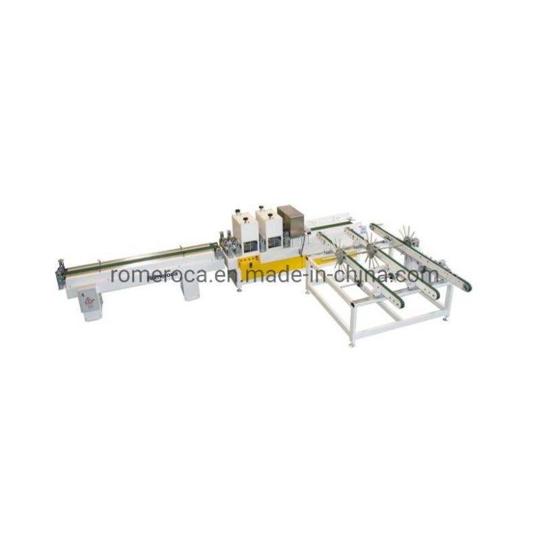 Woodworking Machine Automatic Double End Tenoner Click Making Machine Flooring Production Line