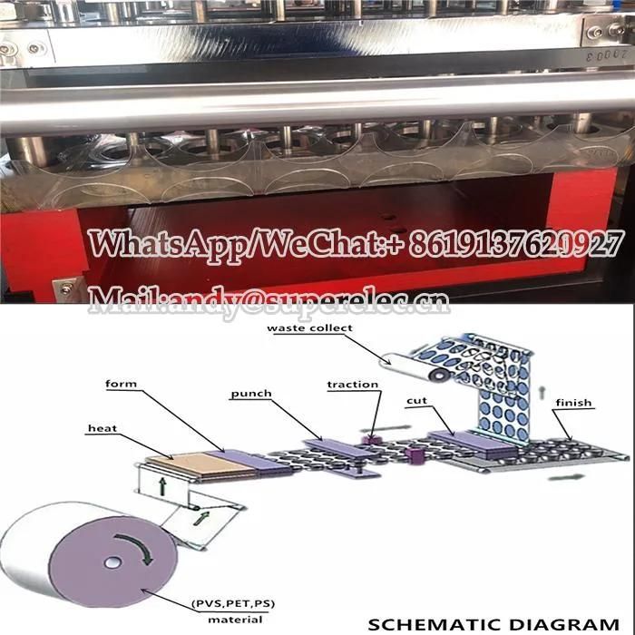 Plastic Coffee Cup Lids /Paper Cup Lids Forming Making Machine Automatic Plastic Cup Lid Making Machine