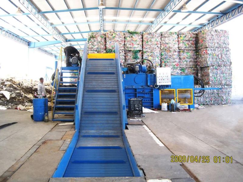 Horizontal Plastic Bottle Baling Machine Compress Baler