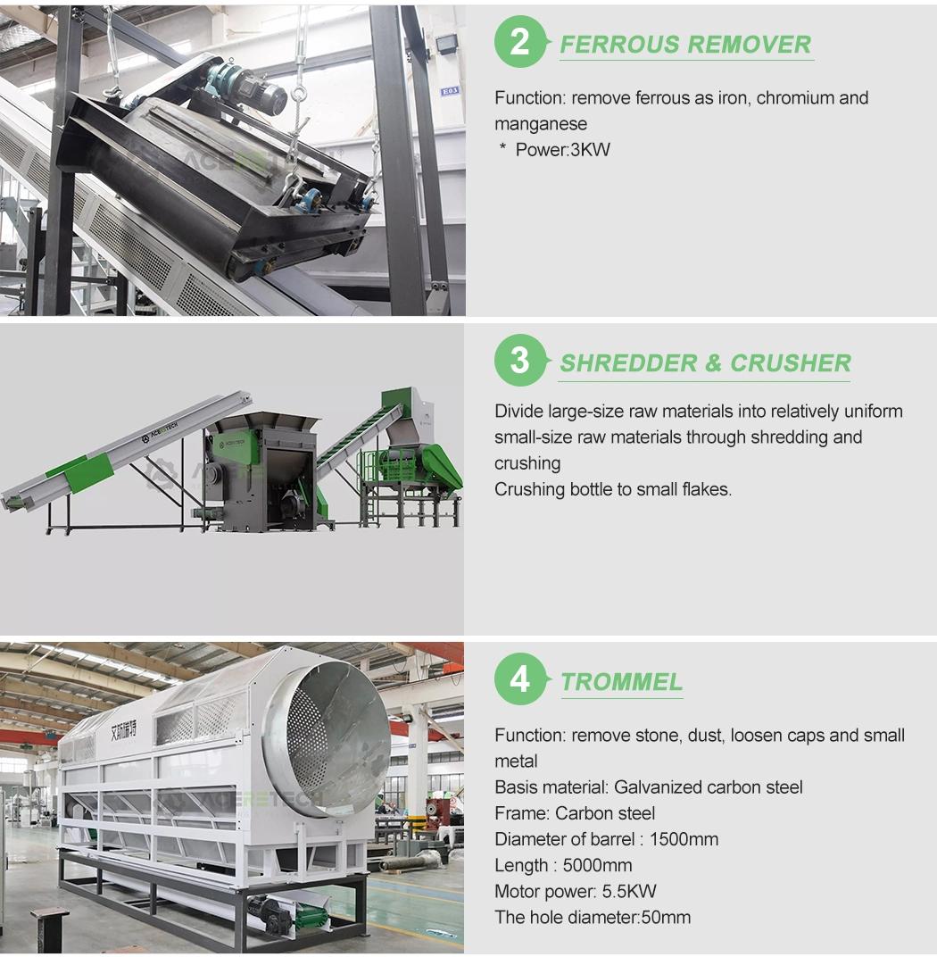 Plastic Recycling Crusher Washing Machine with Good Materials
