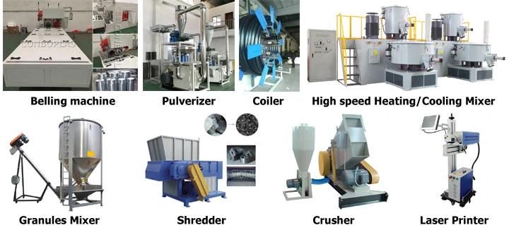 Plastic Twin Double Screw Extruder Electrical Conduit Water Supply Drainage Sewer UPVC CPVC PVC Hose Tube Pipe Recycling Production Extrusion Making Machine