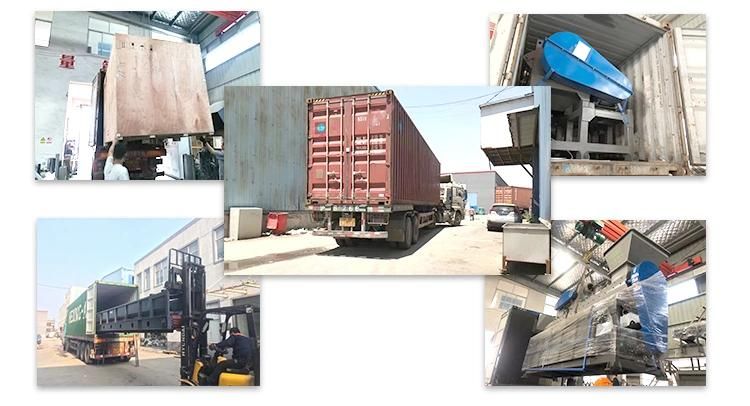 Plastic waste flakes crushing, washing, drying recycling line