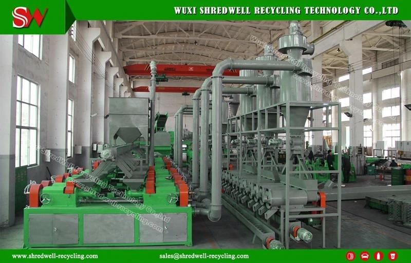 Scrap Tire Recycling Line for Shredding Waste Car/Truck/OTR Tyre