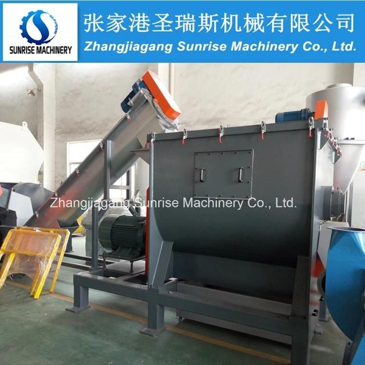 Post-Consumer PP PE Film Bag Washing Machinery Plastic Waste Recycling