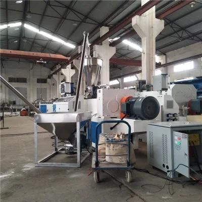 PVC Resin Hot Die Face Cutter Pelletizing Line Capacity 120-150 Kg/H Equip Sjsz55/110 ...