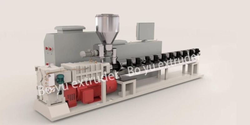 Spc Flooring Extrusion Line/ Conical Twin-Screw Plastic Extruder