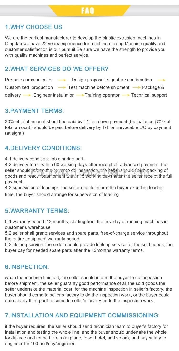 Tongsan Dwc Double Wall Corrugated Pipe Making Machine