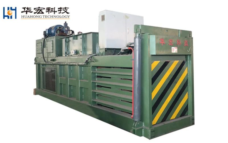 Cheap Plastic Recycling Machine Semi-Automatic Horizontal Waste Paper Baler Hpm-125