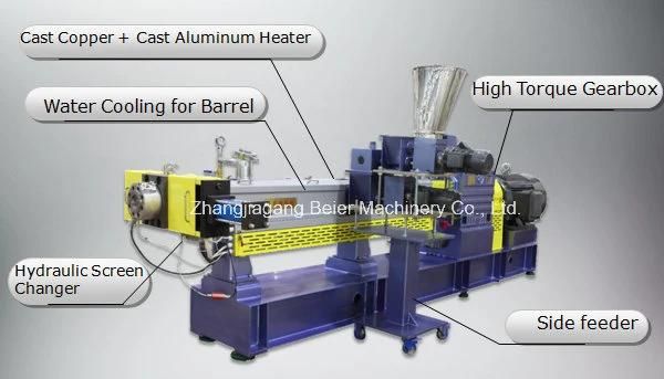 Parallel Twin Screw Extrusion Die-Face Hotting Cutting Pelletizing Line 500-800kg/H