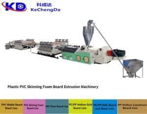 Plastic 1220mm PVC Crust Foam Board Extrusion Production Machinery