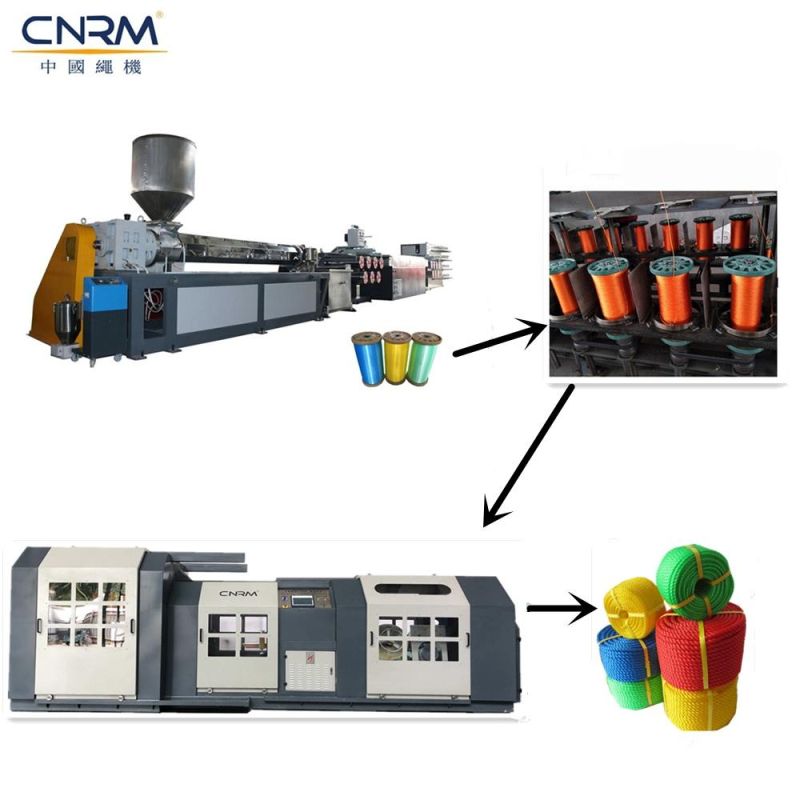 2020 Hot Sale Plastic PP PE Raffia Film Split Yarn String Extruder for Production of Polypropylene Twine