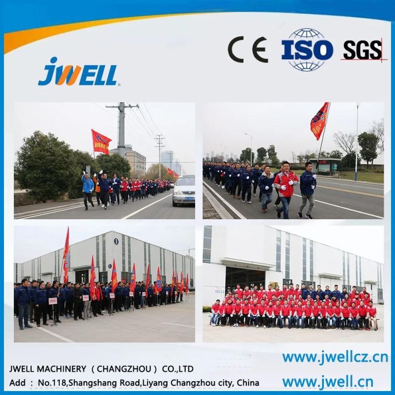 Jwell HDPE Single Screw Extruder Plastic Pipe Machine/Marine Fishing Raft Pedal Plastic Machine