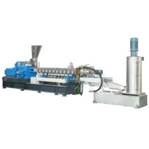 Te-65 Waste PP PE Plastic Twin Screw Granules PVC Extruder Machine for Pelletizing