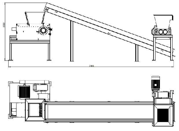 Low Price Special for India Market Plastic FRP Product Waste Crusher and Grinding Device