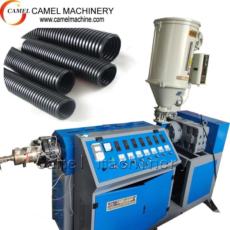 Camel Machinery Plastic UPVC PVC HDPE PE PPR Water Electric Conduit Pipe Tube Extrusion Production Line / PE PVC Single Wall Corrugated Pipe Making Machine