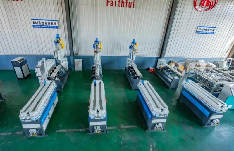 25m/Min Production PVC PP PE Plastic Single Wall Corrugated Pipe Making Machine for Electric Wire Protection