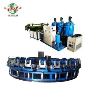 Automatic PU Rotary Machine PU Turntable Production Line with Automatic Mold Open and ...