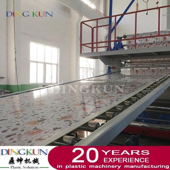 PVC Artificial Marble Production Line Factory Price / PVC Marble Sheet Making Machine