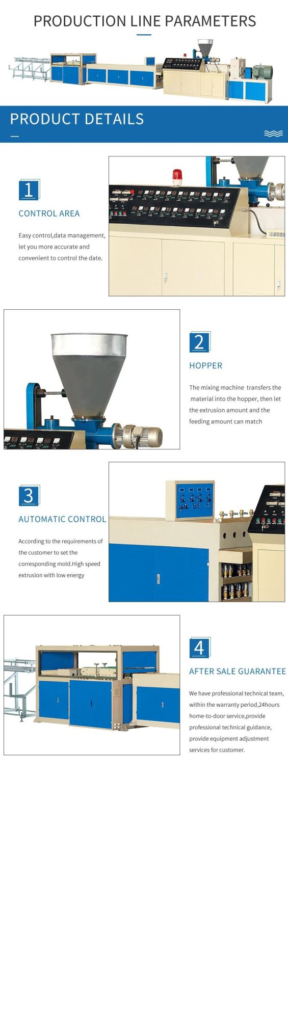 10% off PVC Plastic Four Pipe Extrusion Line Production Machine Plastic Machine