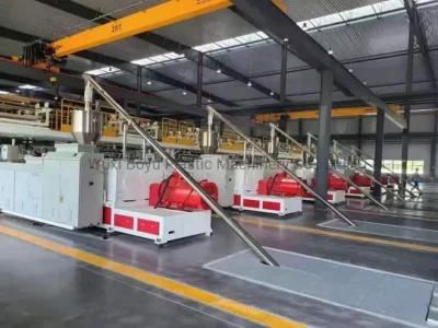 Plastic PVC Rigid Vinyl Plank Spc Flooring Machine / Extruder