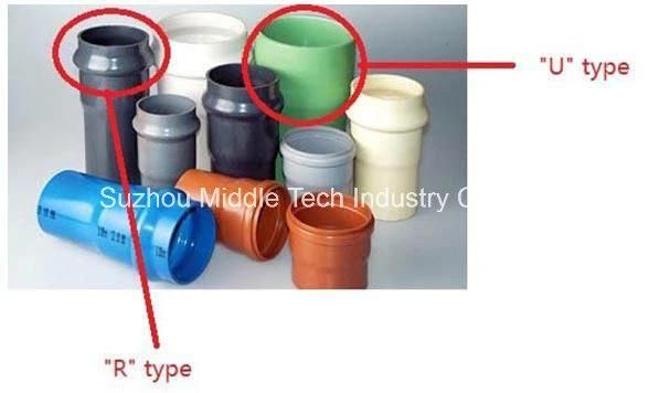 Plastic PP Pipe/Tube (75-250) Rectangle/ R Type Socketing Machine