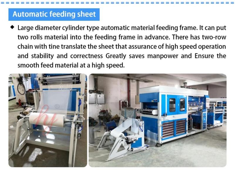 Plastic Vacuum Forming Machine for Disposable Pet Egg Trays