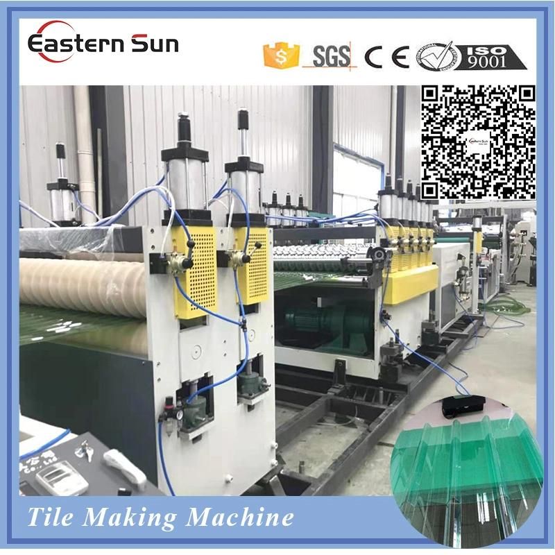 Plastic PVC Pet Tile Roof Roll Forming Extruding Machine