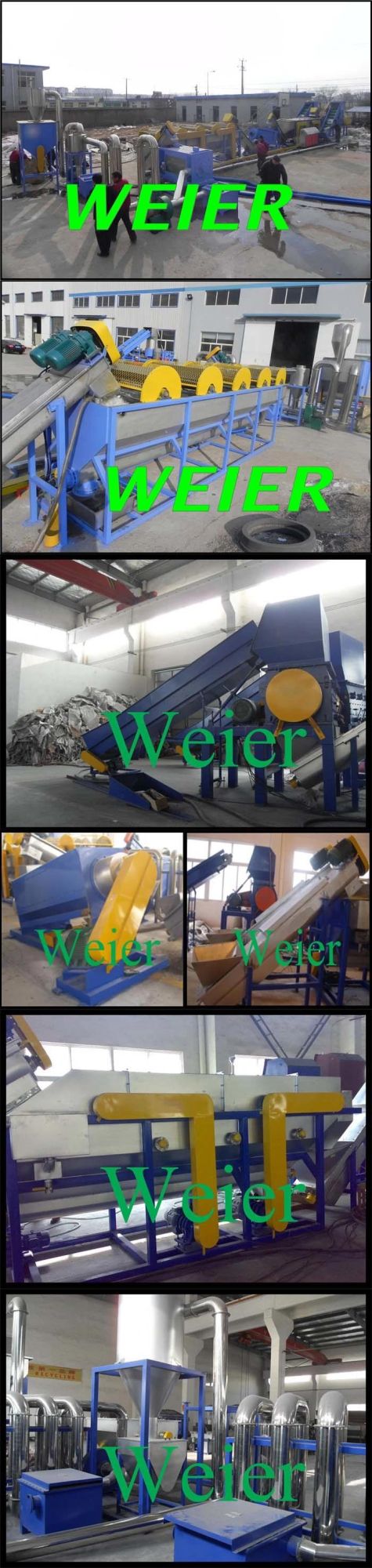 PP PE Plastic Film Pet Bottle Washing Line Recycling Machine