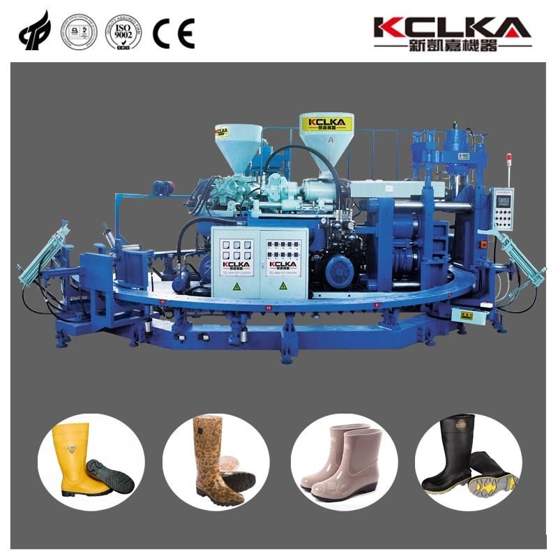 Brand New Auto PVC Two Color Rain Boot Injection Molding Shoe Machine