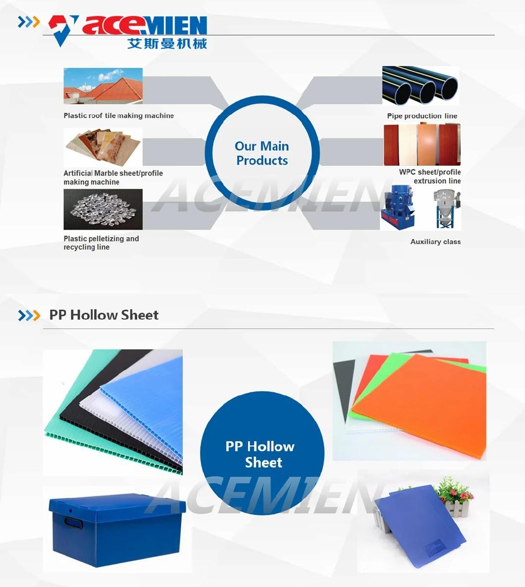 Plastic Machine PP PE PC Hollow Board Sheet Plate Extrusion Machine