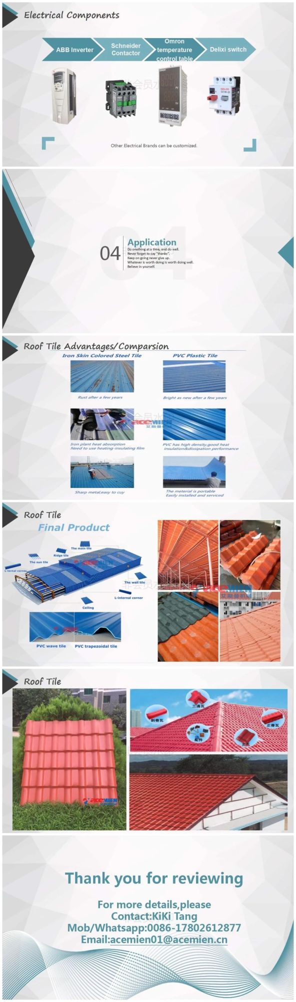 ASA + PVC Glazed Tile, Synthetic Resin Tile Machine