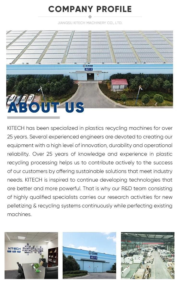 High Quality HDPE Rigid Plastic Recycling Pelletizer Machine