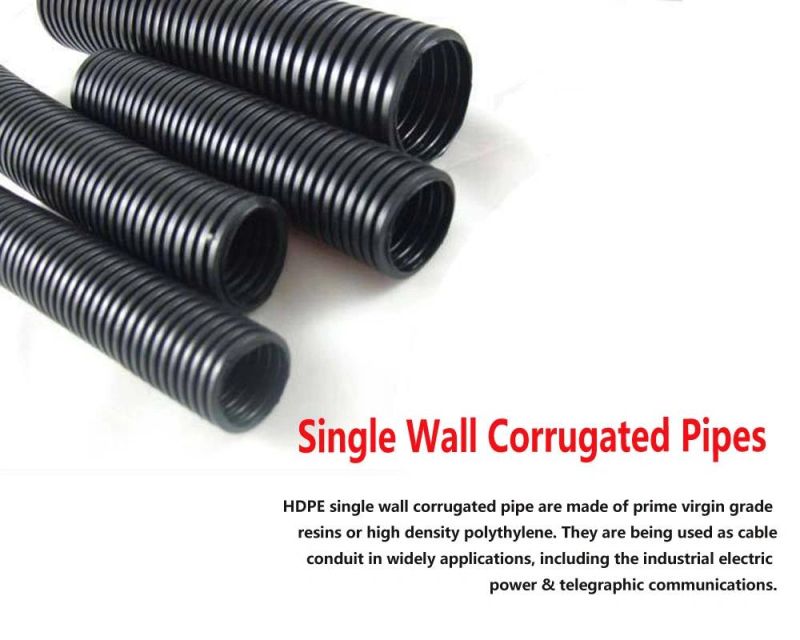 PE/PP/PVC Single Wall Corrugated Pipe Conduit Pipe Extrusion Making Extruder Machine Pipe Extrusion Production Line