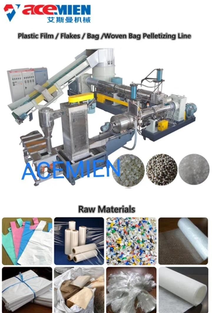 Waste Plastic PE LDPE Agricultural Film/Pet Bottle/PP Woven Bag Raffia Recycling Washing Machine