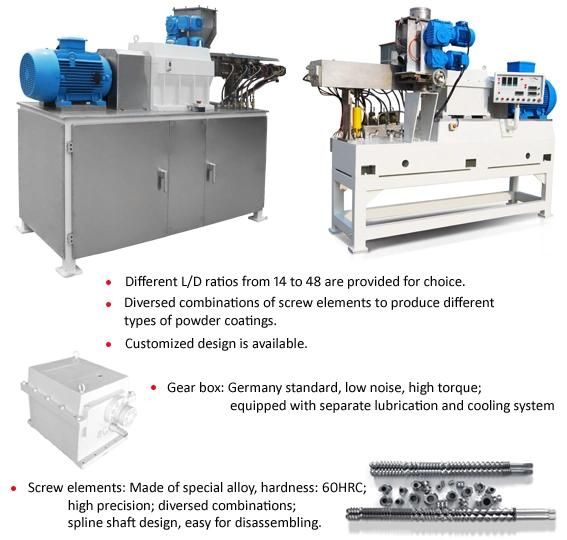 150-200 Kg/H High Quality Twin Screw Extruder Machine