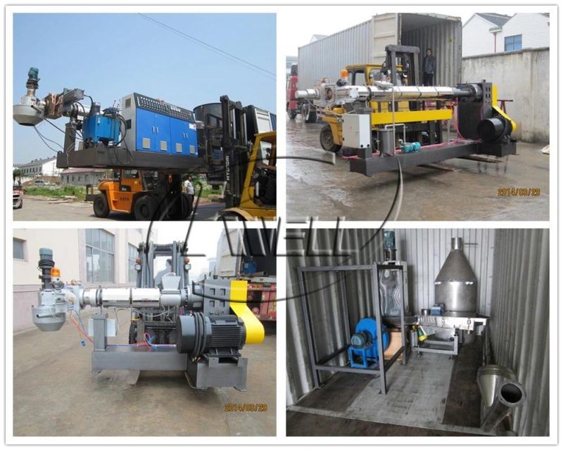 PE PP Rigid Hard Pelletizing Machine/PE PP Plastic Granulating Extruder Line