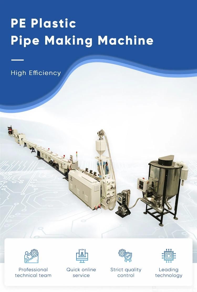 Plastic Twin Screw Extruder PVC PP PE LDPE PPR UPVC Pipe Making Machine with Good Price for Water Drainage Electric Conduit Pipe Making Plastic Pipe Extruder