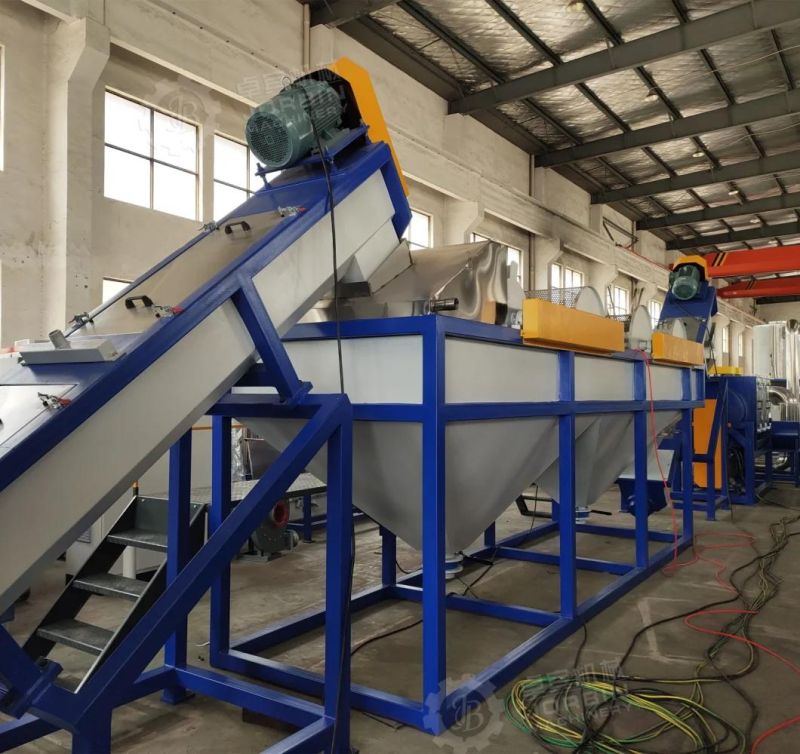 Full Automatic Waste Plastic PP PE HDPE LDPE Film Pet Bottles Flakes PVC Recycling Washing Machine with High Capacity in Factory