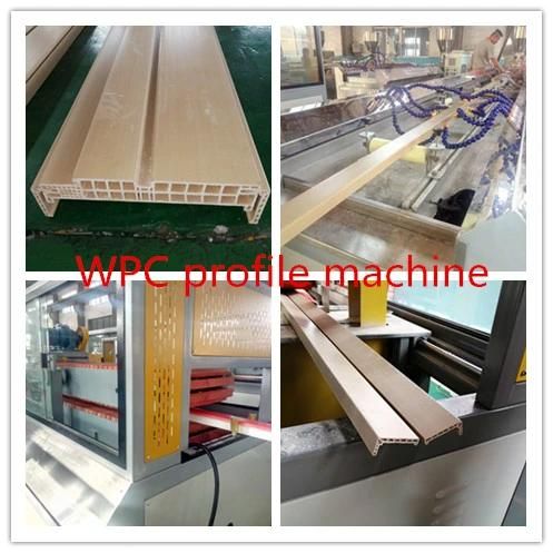 PP/PE PVC WPC Wood Plastic Composite Decking Floor Fence Post Window and Door Frame Profile Making Machine Extruder Machine