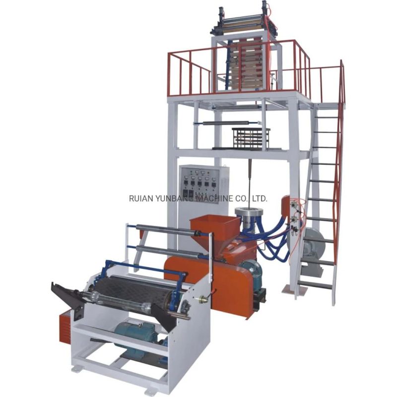 High Output HDPE/LDPE/LLDPE Plastic Film Blowing Machine for T-Shirt Bags