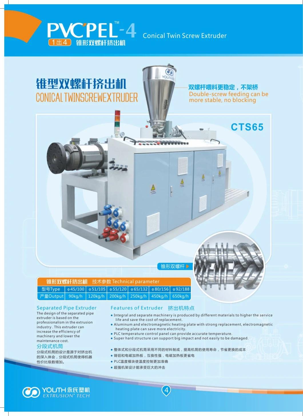 Highe Speed High Capacity 4 Cavities 16-32mm PVC Pipe Machine with Price