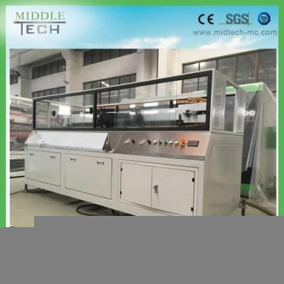 Plastic WPC (PE/PP) Wood Grain Hollow Decking Board Profile Extruding Equipment