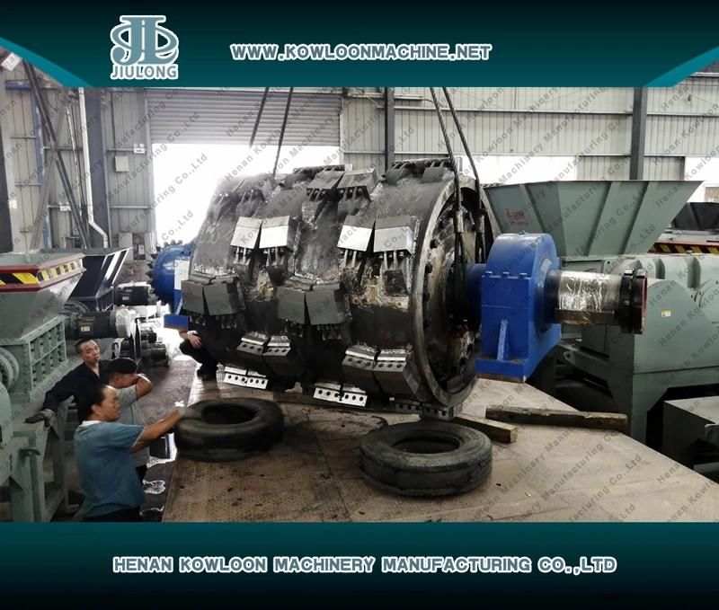 Steel Composited Waste Crusher Granulating Machinery Plastic Granulators Rubber Plastic Recycle Machine