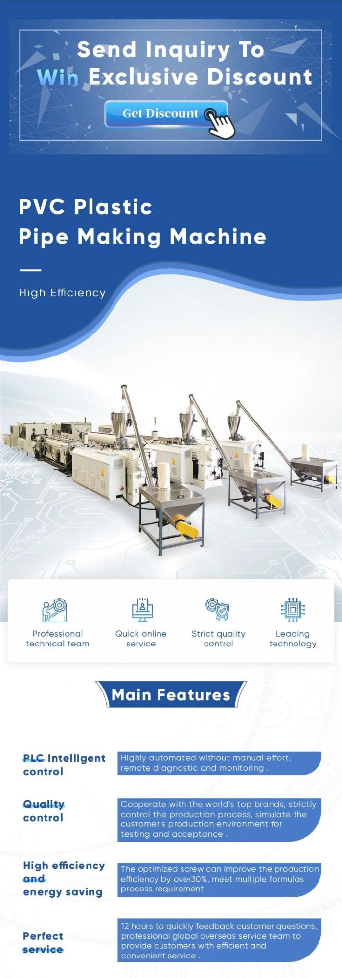 PVC Pipe Extrusion Conduit Hose Extruding Machines