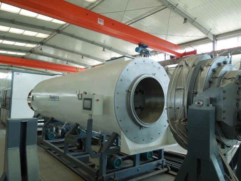 Vacuum Sizing HDPE plastic Pipe/PE Casing/PE Jacket Pipe Extrusion Production Line