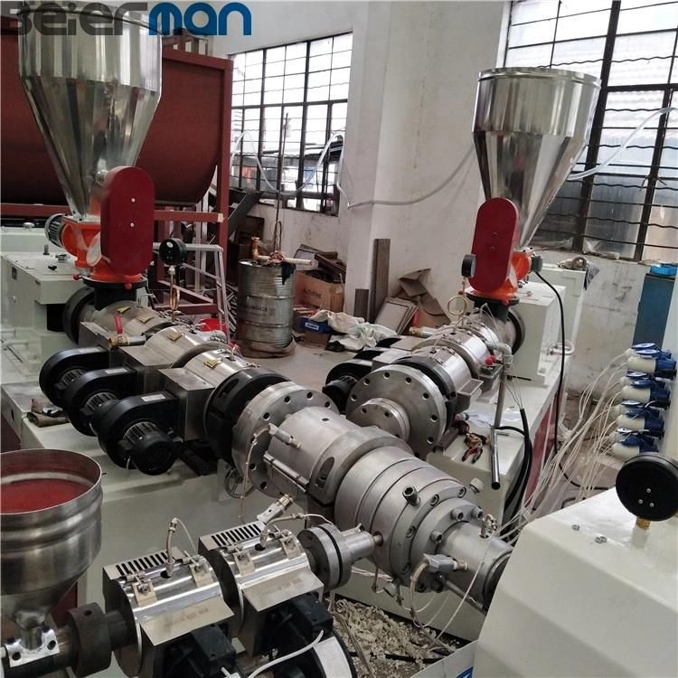 Ce Certificate 110-450mm Three Layers Big Plastic PVC Conduit Drainage Water Pipe Production Line with Sjsz80/156 Co-Extrusion for New and Recycled Material