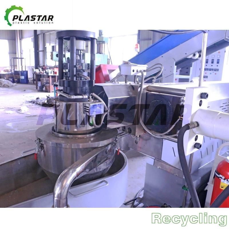 Waste Plastic Pelletizing Granulating Machine with No Mesh Screen Changer